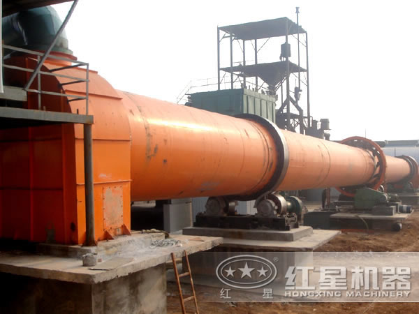 氣燒石灰回轉窯工作現場 氣燒石灰回轉窯工作現場