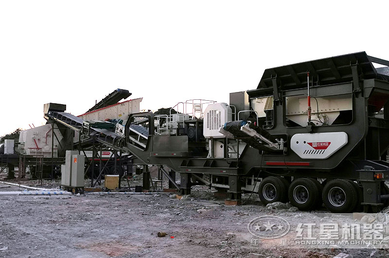 輪胎式移動破碎站工作現場圖片 輪胎式移動破碎站工作現場圖片
