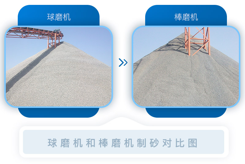 球磨機(jī)和棒磨機(jī)制砂成品展示 球磨機(jī)和棒磨機(jī)制砂成品展示