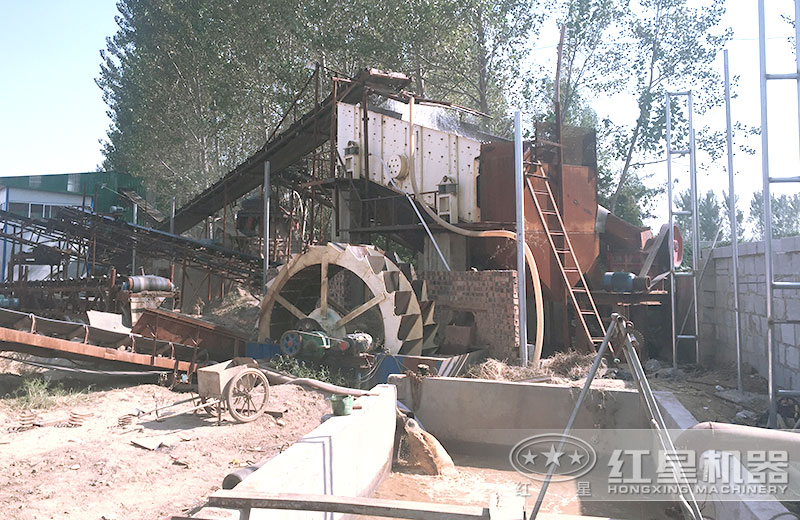 紅星機器大型洗砂機客戶現場 紅星機器大型洗砂機客戶現場