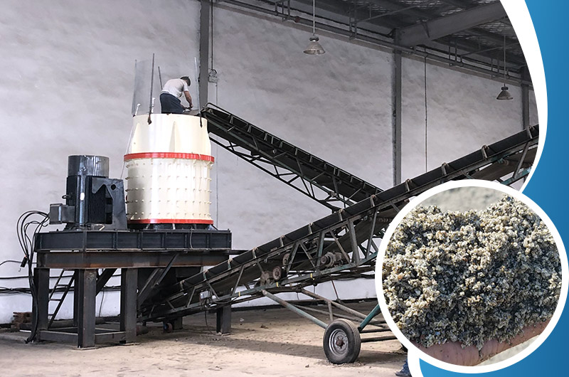 立軸制砂機工作現場圖 立軸制砂機工作現場圖