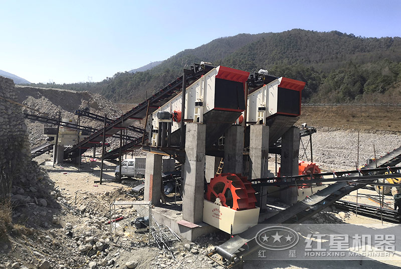 水洗砂現場配置雙輪斗洗砂機 水洗砂現場配置雙輪斗洗砂機