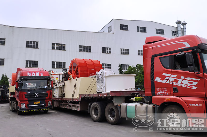 輪式洗砂機不停發往各地 輪式洗砂機不停發往各地