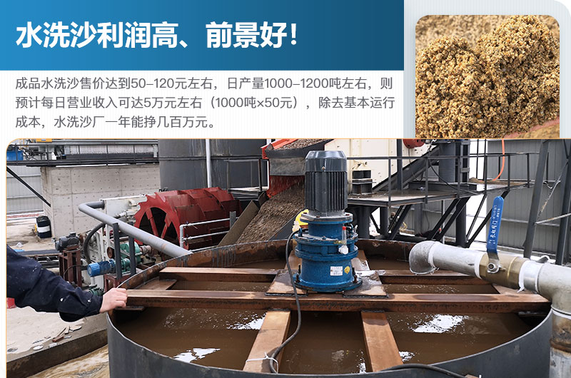 水洗砂的原料是什么？水洗沙一年能掙多少錢？