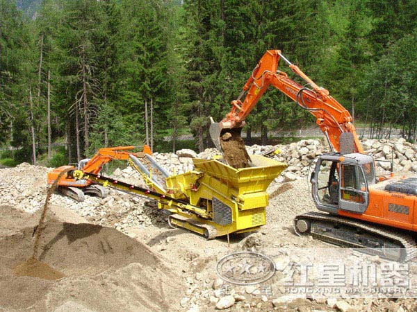 移動式石子破碎機 移動式石子破碎機