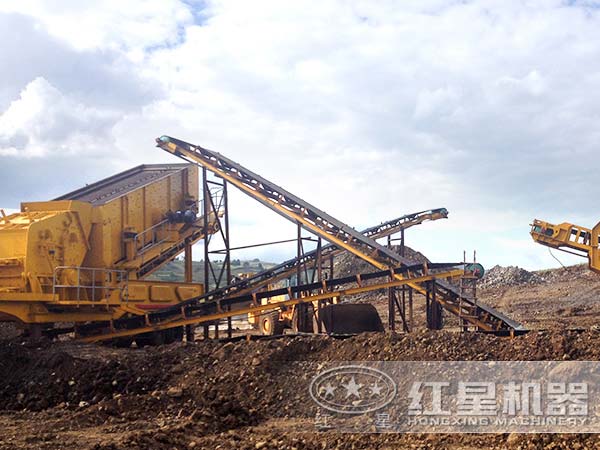 建筑垃圾移動破碎站客戶現(xiàn)場 建筑垃圾移動破碎站客戶現(xiàn)場