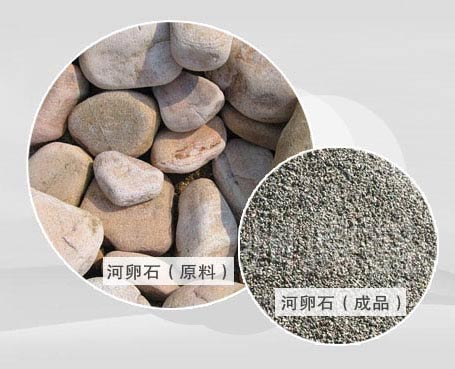 河卵石制砂效果呈現 河卵石制砂效果呈現