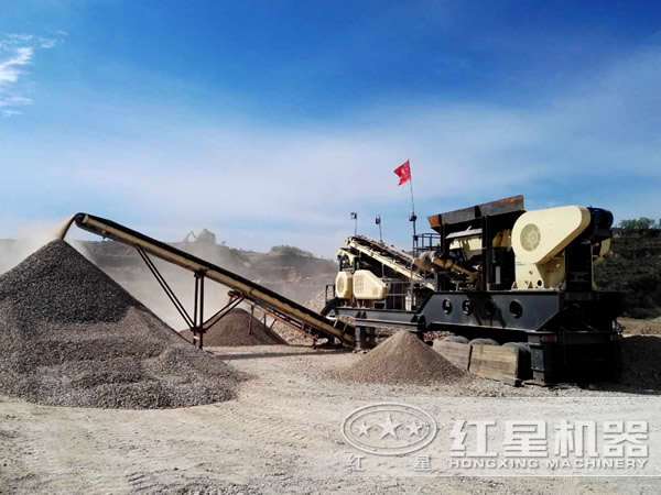 移動破碎站處理砂石效果呈現(xiàn) 移動破碎站處理砂石效果呈現(xiàn)
