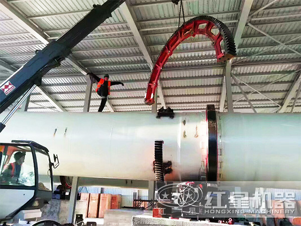 煤泥烘干機安裝現場 煤泥烘干機安裝現場