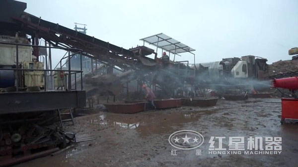 建筑垃圾破碎現場 建筑垃圾破碎現場