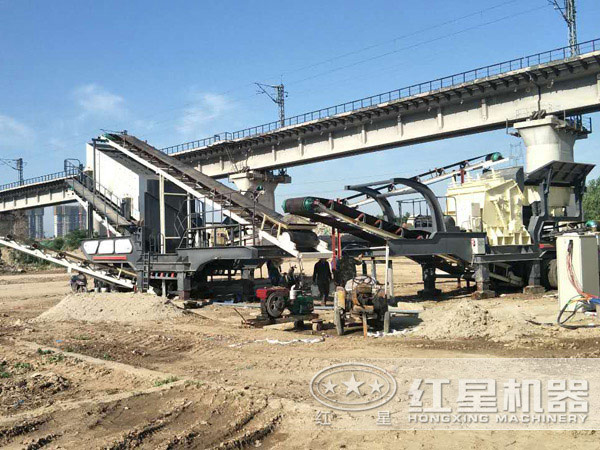 環保移動式碎石機生產現場 環保移動式碎石機生產現場