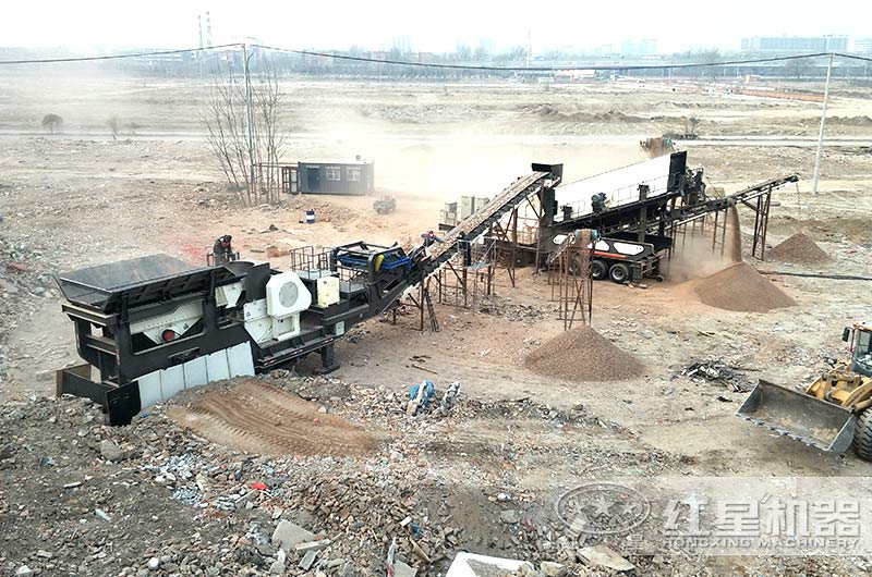 移動顎破+移動反擊破聯機作業現場 移動顎破+移動反擊破聯機作業現場