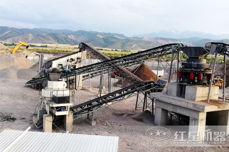 鵝卵石制砂生產線客戶現場 鵝卵石制砂生產線客戶現場