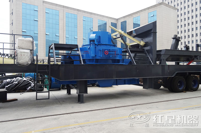 制砂機和移動機架組合的移動造沙機 制砂機和移動機架組合的移動造沙機