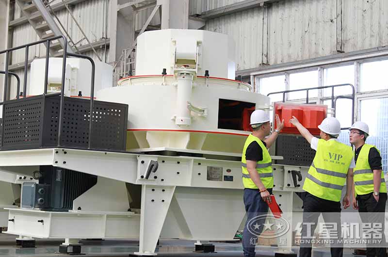 用戶來廠考察黃沙機器 用戶來廠考察黃沙機器