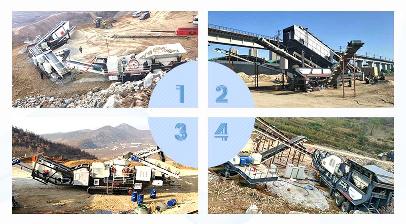 紅星不同地區用戶移動碎石設備加工來料現場 紅星不同地區用戶移動碎石設備加工來料現場