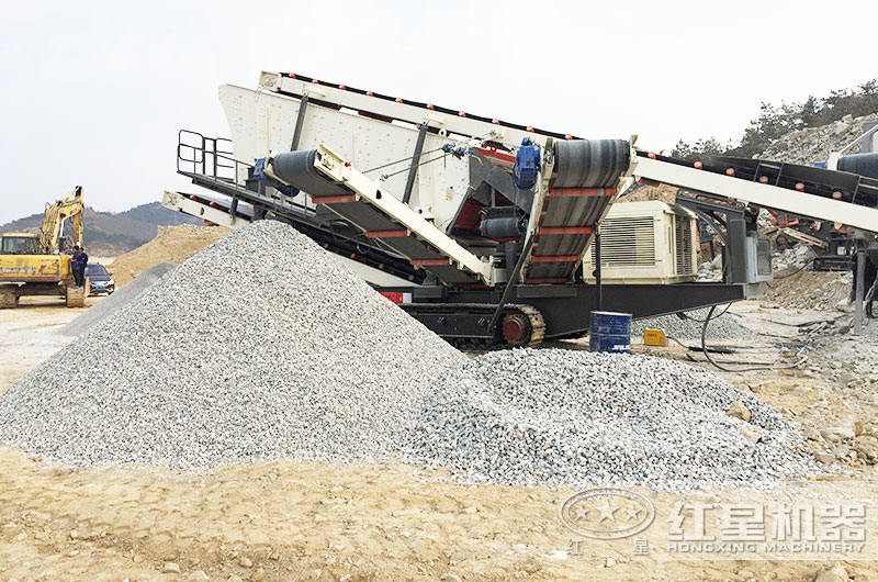 流動打石子機生產現場 流動打石子機生產現場