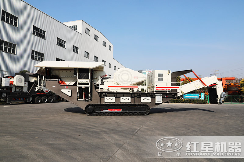 顎破移動履帶一體式石子破碎機 顎破移動履帶一體式石子破碎機