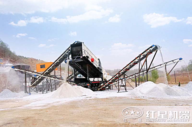 移動式制砂機投產現場 移動式制砂機投產現場