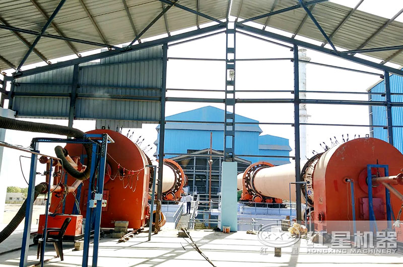 高嶺土回轉窯生產現場 高嶺土回轉窯生產現場