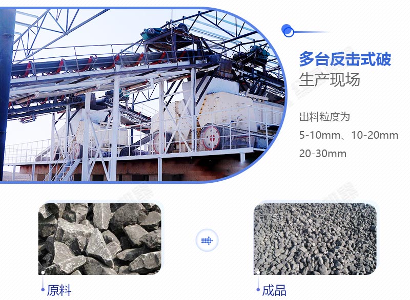 多臺反擊破聯(lián)機作業(yè)現(xiàn)場 多臺反擊破聯(lián)機作業(yè)現(xiàn)場