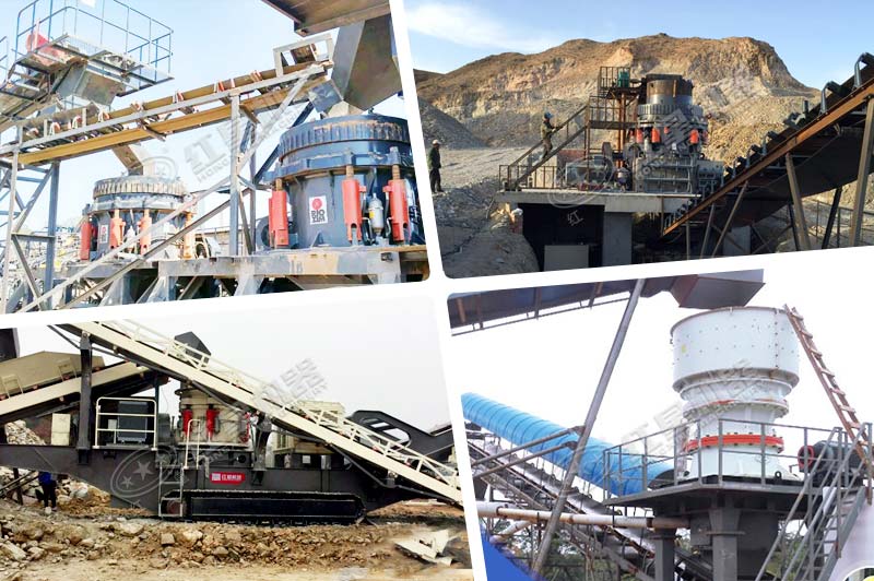 多個地區圓錐破碎機破碎礦石現場 多個地區圓錐破碎機破碎礦石現場