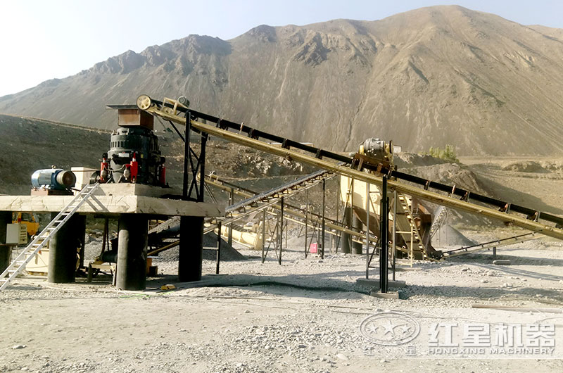 圓錐破碎機制砂生產現場 圓錐破碎機制砂生產現場