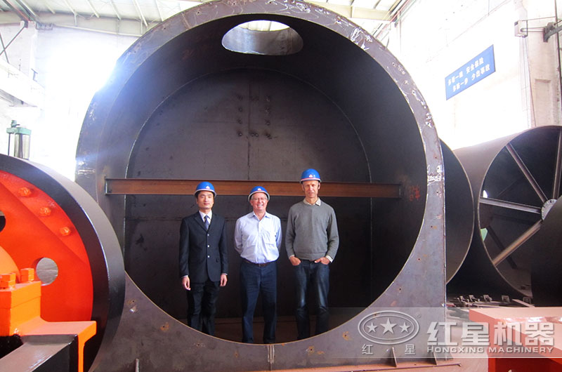 國外客戶來廠考察烘干機設備 國外客戶來廠考察烘干機設備