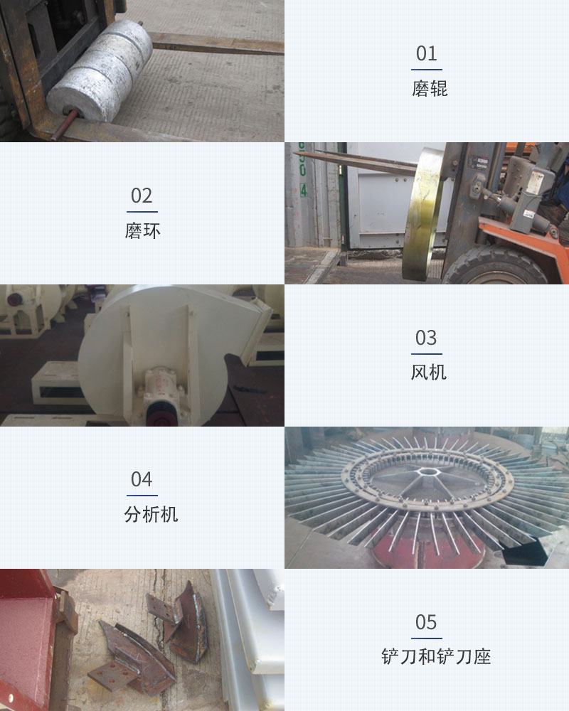 雷蒙粉磨設備主要組成部件 雷蒙粉磨設備主要組成部件