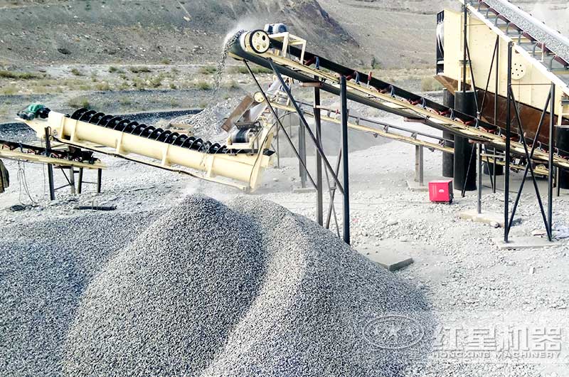 螺旋洗砂機洗砂生產現場 螺旋洗砂機洗砂生產現場